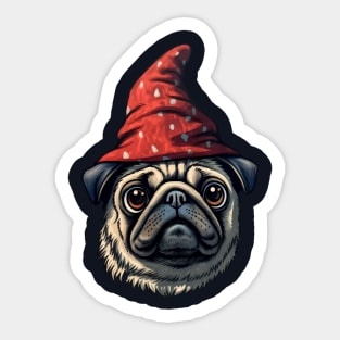 Wizard Doggy Sticker